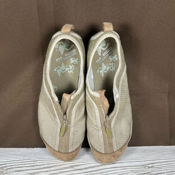 Merrell Lorelei Zip Up Slip On Comfort Mesh Deep Tan Shoe Womens 7 - Picture 7 of 9